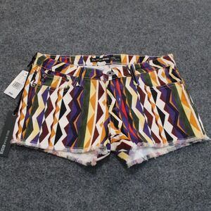 NWT Big Star 1974 Remy Low Rise Fit Shorts Size‎ 28 Multicolor Aztec Print